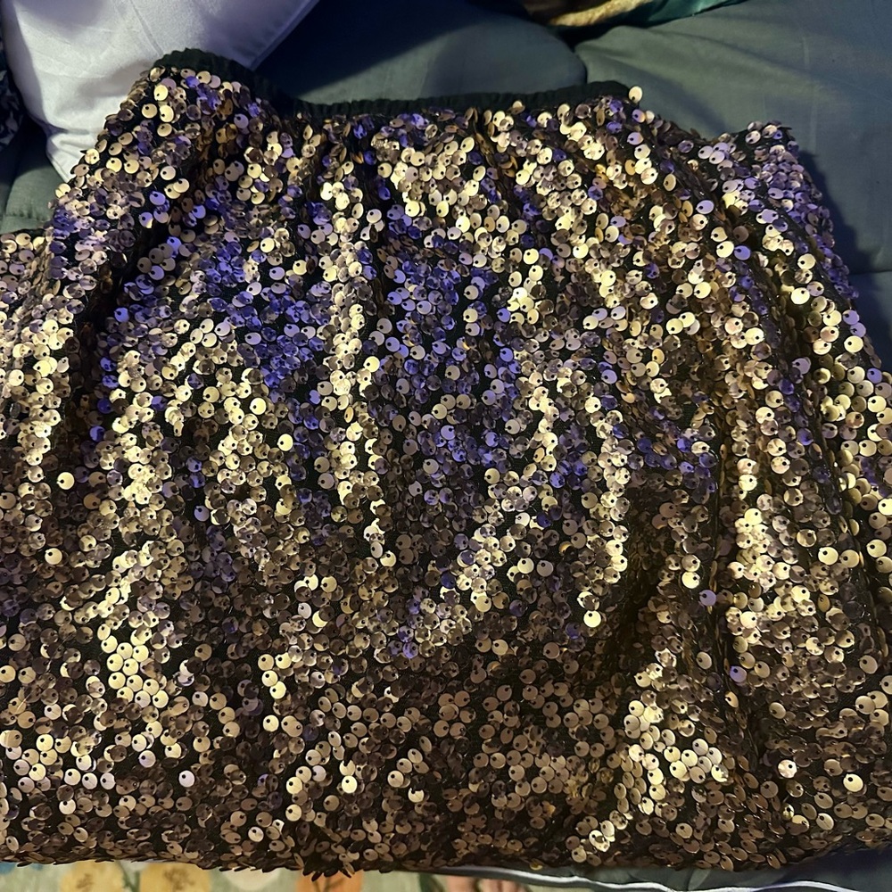 Sequin Gold Skirt